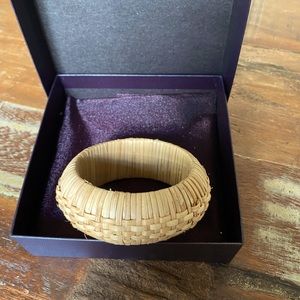 Woven Natural Bangle Bracelet 3”